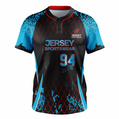 Baseball 2 Button Short Sleeve Jerseys - CB2J0014 Baseball 2 Button Short Sleeve Jerseys - CB2J0014