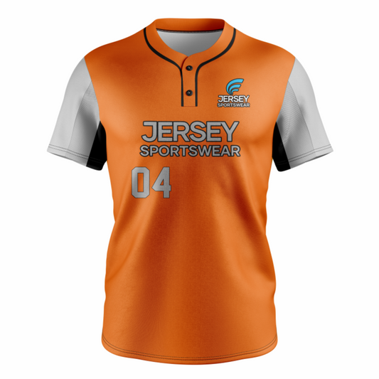 Baseball 2 Button Short Sleeve Jerseys - CB2J0012