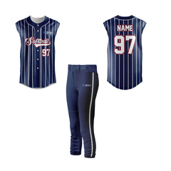Softball Full Button Sleeveless Jersey - CSSLFJ006 Softball Full Button Sleeveless Jersey - CSSLFJ006