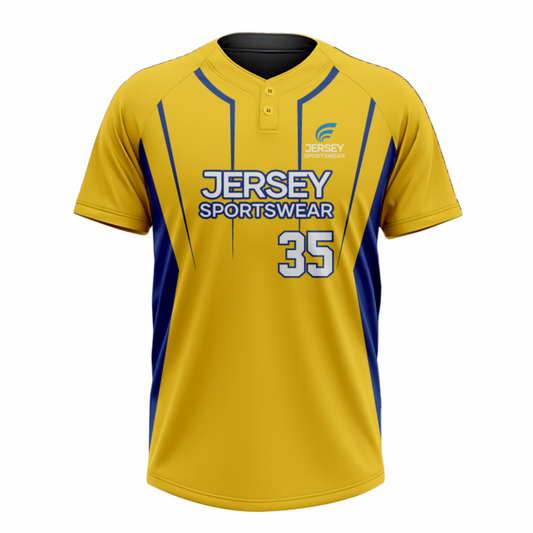 Baseball 2 Button Short Sleeve Jerseys - CB2J001