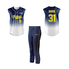 Softball Full Button Sleeveless Jersey - CSSLFJ002 Softball Full Button Sleeveless Jersey - CSSLFJ002