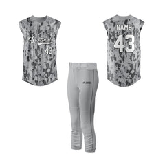Softball Full Button Sleeveless Jersey - CSSLFJ005 Softball Full Button Sleeveless Jersey - CSSLFJ005