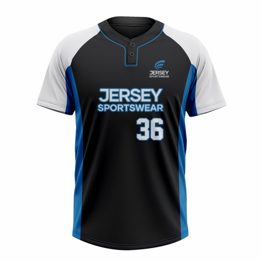 Baseball 2 Button Short Sleeve Jerseys - CB2J0011