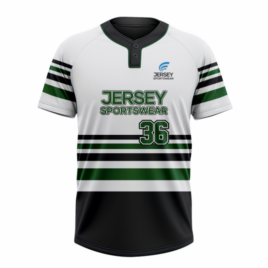 Baseball 2 Button Short Sleeve Jerseys - CB2J0010