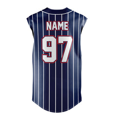 Softball Full Button Sleeveless Jersey - CSSLFJ006 Softball Full Button Sleeveless Jersey - CSSLFJ006