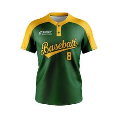 Baseball 2 Button Short Sleeve Jerseys - CB2J008 Baseball 2 Button Short Sleeve Jerseys - CB2J008