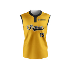 Softball Sleeveless 2 Button Jersey - CSSL2J007 Softball Sleeveless 2 Button Jersey - CSSL2J007