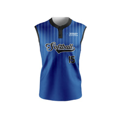 Softball Sleeveless 2 Button Jersey - CSSL2J001 Softball Sleeveless 2 Button Jersey - CSSL2J001