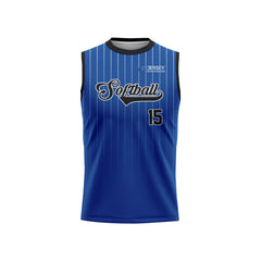 Softball Crew Neck Sleeveless Jersey - CSSLCJ009 Softball Crew Neck Sleeveless Jersey - CSSLCJ009