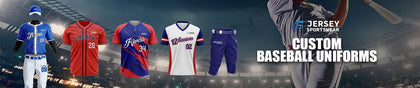 Custom Baseball Full Button Short Sleeve Jerseys