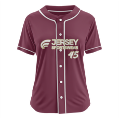 Softball Full Button Jersey - CSFJ004