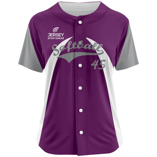Softball Full Button Jersey - CSFJ005