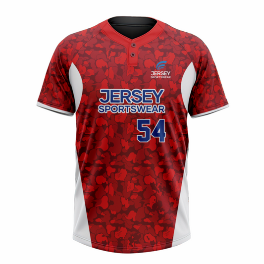 Baseball 2 Button Short Sleeve Jerseys - CB2J004