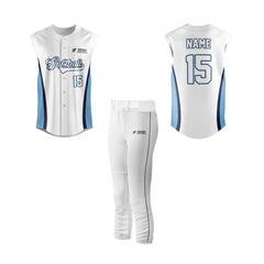 Softball Full Button Sleeveless Jersey - CSSLFJ003