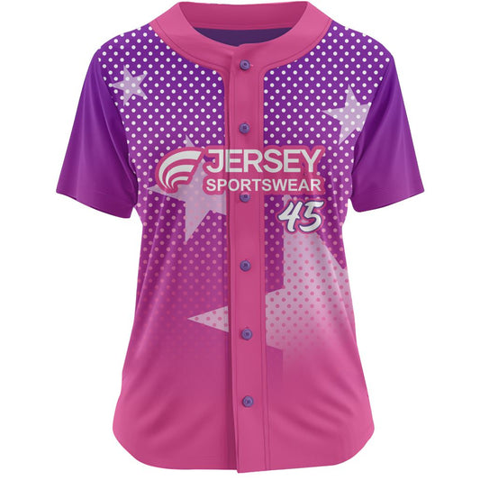 Softball Full Button Jersey - CSFJ0023