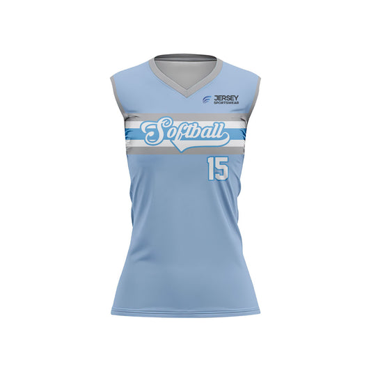 Softball Sleeveless V-Neck Jersey - CSSLVJ002