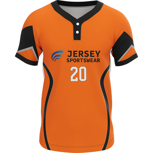Softball 2 Button Jersey - CS2J006