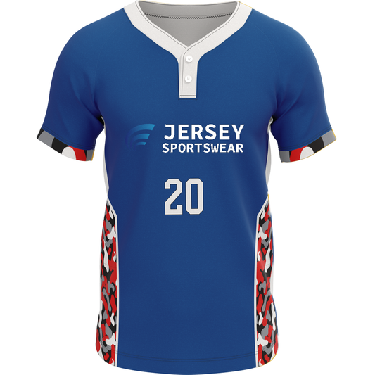 Softball 2 Button Jersey - CS2J0011